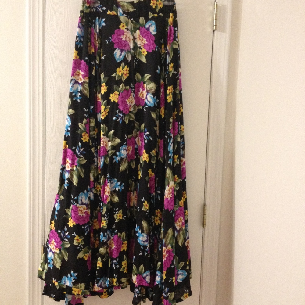 Vintage Maxi Floral Skirt